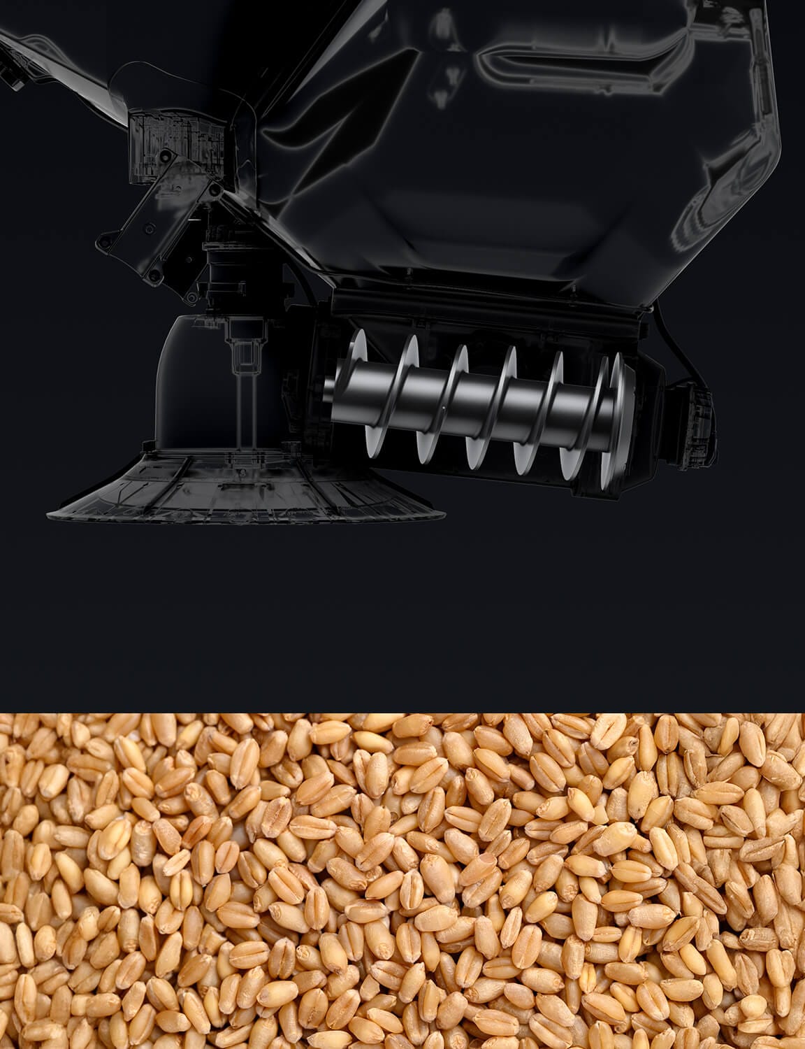 Alimentador grande opcional para granulares
