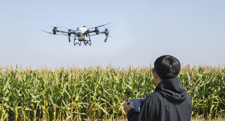 Vuelo práctico de drones agrícolas