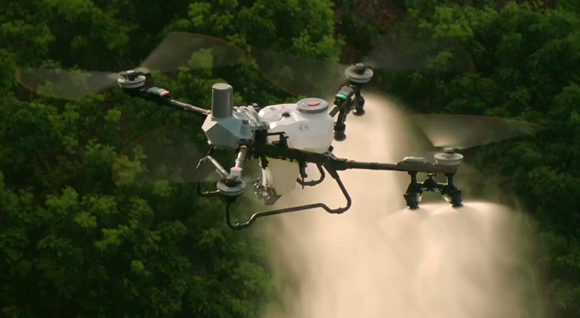 Seguimiento inteligente del terreno del DJI Agras T55